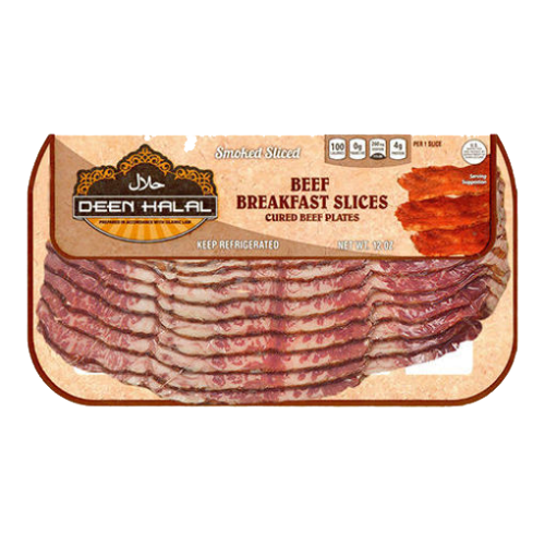 HMS  Halal Beef Bacon sliced